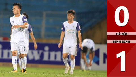 Hà Nội vs Bình Định: 0-1 (Vòng 11 V.League 2021)