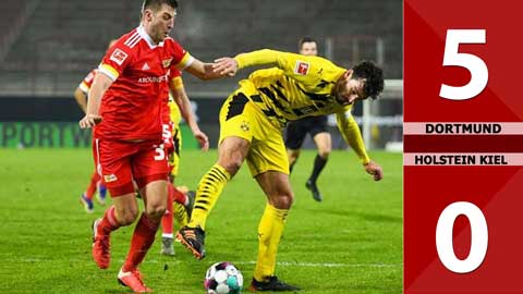  Dortmund vs Holstein Kiel: 5-0 (Bán kết Cúp Quốc gia Đức 2020/21)