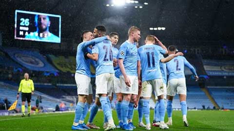 Các cầu thủ Man City vỡ òa cảm xúc khi lần đầu vào chung kết Champions League