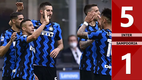 Inter vs Sampdoria: 5-1 (Vòng 35 Serie A 2020/21)