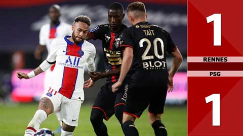 Rennes vs PSG: 1-1 (Vòng 36 Ligue 1 2020/21)