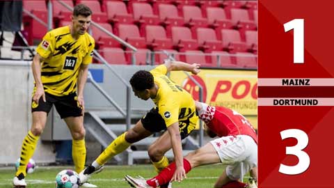 Mainz vs Dortmund: 1-3 (Vòng 33 Bundesliga 2020/21)