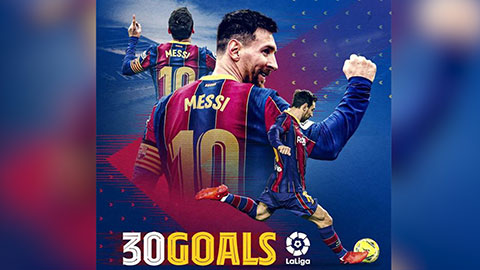 Chiêm ngưỡng 30 bàn của 'Vua phá lưới' Messi tại La Liga 2020/21