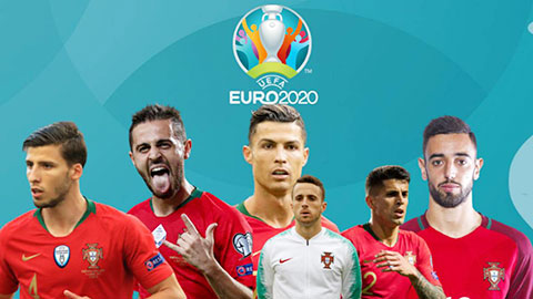 Ronaldo và những cầu thủ đắt giá nhất ĐT Bồ Đào Nha ở EURO 2020