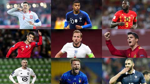 Những ứng cử viên sáng giá ở cuộc đua Vua phá lưới EURO 2020