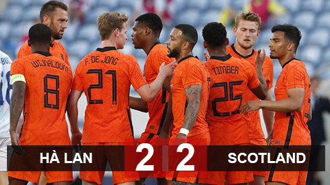 Kết quả Hà Lan 2-2 Scotland: Depay tỏa sáng không cứu nổi Hà Lan