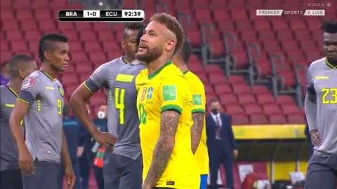 Neymar phải mất tới 2 lần đá phạt đền mới thành công trước Ecuador