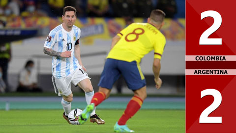 Colombia vs Argentina: 2-2 (vòng loại World Cup 2022)