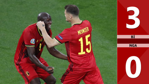 Bỉ vs Nga: 3-0, cú đúp của Lukaku