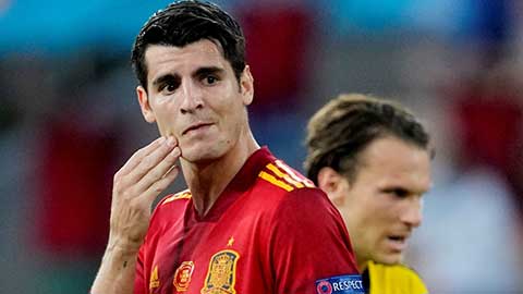 Khoảnh khắc EURO 2020: Ngày buồn của Alvaro Morata