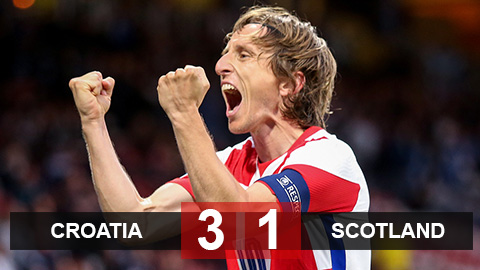 Kết quả Croatia 3-1 Scotland: Nguồn cảm hứng mang tên Modric