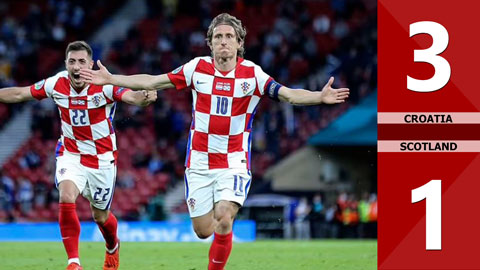 Croatia vs Scotland: 3-1, Modric lập siêu phẩm, Croatia thắng tưng bừng