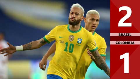 Brazil vs Colombia: 2-1 (Bảng B - Copa America 2021)