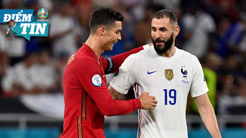 Điểm tin EURO 25/6: Nghi án Ronaldo 'chỉ đạo' Benzema đá ma giúp BĐN vào vòng 1/8