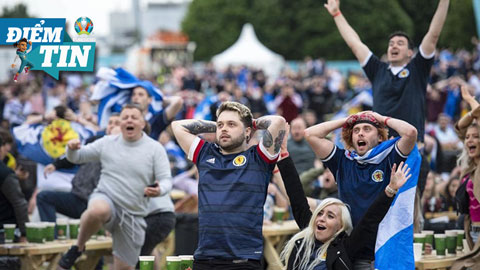 Điểm tin EURO 1/7: Gần 2.000 CĐV Scotland bị nhiễm Covid-19 vì đi xem EURO