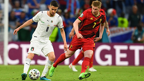 Chấm điểm Bỉ 1-2 Italia: De Bruyne lu mờ trước Jorginho