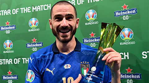 Chấm điểm Italia 1-1 Anh: 'Ông lão' Bonucci rực sáng ở Wembley