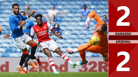 Rangers vs Arsenal: 2-2 (Giao hữu CLB 2021)