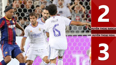 Huyền thoại Barca vs Huyền thoại Real: 2-3 (Giao hữu CLB 2021)
