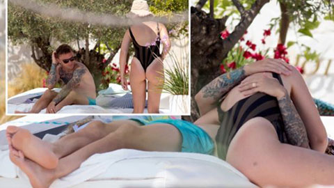 Hậu vệ Kieran Trippier âu yếm, quấn quýt bên vợ yêu ở đảo Ibiza