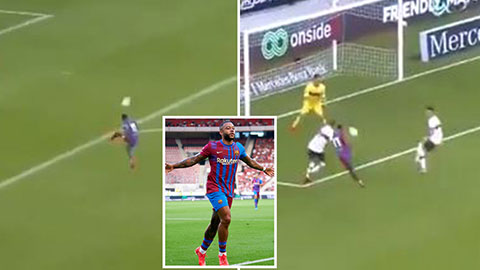 Memphis Depay xử lý điệu nghệ trước khi vô-lê xé lưới Stuttgart