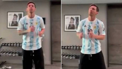 Messi nhảy nhiệt tình cổ vũ đoàn Argentina tại Olympic