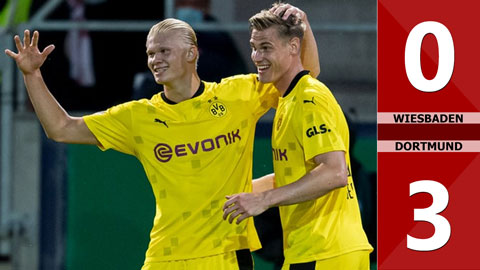 Wiesbaden vs Dortmund: 0-3 (Vòng 1 Cúp Quốc gia Đức 2021/22)