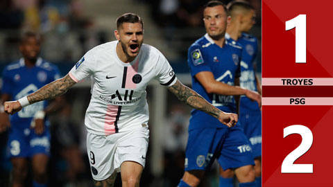 Troyes vs PSG: 1-2 (Vòng 1 Ligue 1 mùa giải 2021/22)