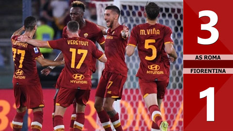 AS Roma vs Fiorentina: 3-1 (Vòng 1 Serie A 2021/22)