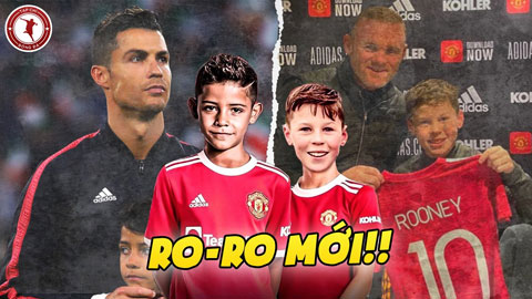 Con trai Rooney - Ronaldo làm đồng đội: Cặp Ro-Ro mới của MU