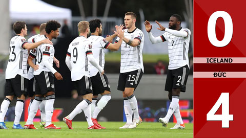 Iceland vs Đức: 0-4 (Vòng loại World Cup 2022)
