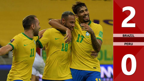 Brazil vs Peru: 2-0 (Vòng loại World Cup 2022 khu vực Nam Mỹ)