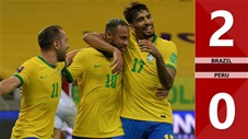 Brazil vs Peru: 2-0 (Vòng loại World Cup 2022 khu vực Nam Mỹ)