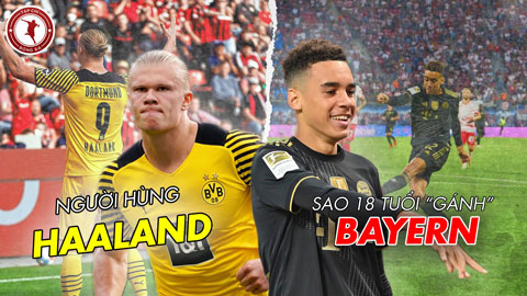 Bundesliga vòng 4: Haaland tiếp tục hóa người hùng, sao 18 tuổi 'gánh'Bayern