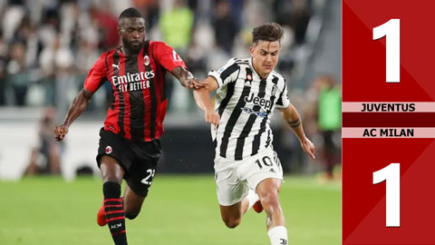 Juventus vs AC Milan: 1-1 (Vòng 4 Serie A 2021/22)