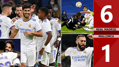 Real Madrid vs Mallorca: 6-1 (Vòng 6 La Liga 2021/22)