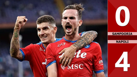  Sampdoria vs Napoli: 0-4 (Vòng 5 Serie A 2021/22)