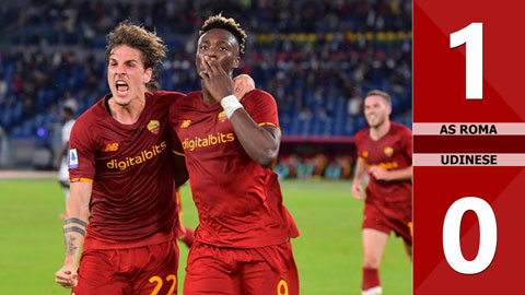 AS Roma vs Udinese: 1-0 (Vòng 5 Serie A 2021/22)