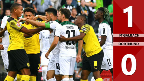M'gladbach vs Dortmund: 1-0 (Vòng 6 Bundesliga 2021/22)