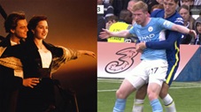 Cười rụng rốn khi Christensen ôm chặt De Bruyne như trong phim Titanic