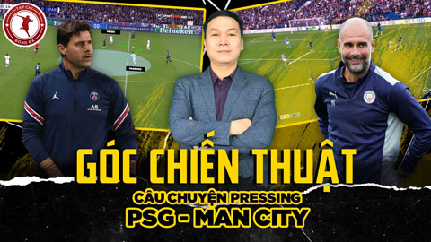 Góc chiến thuật: PSG vs Man City và câu chuyện pressing