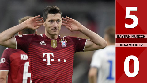 Bayern Munich vs Dinamo Kiev: 5-0 (Vòng bảng Champions League 2021/22)