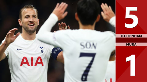 Tottenham vs Mura: 5-1 (Vòng bảng Europa Conference League 2021/22)