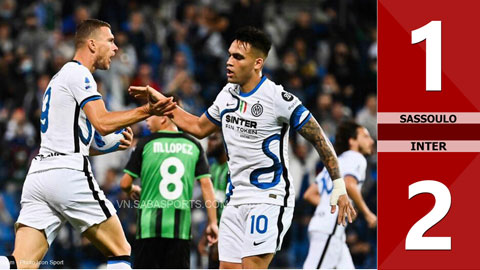 Sassuolo vs Inter: 1-2 (Vòng 7 Serie A 2021/22)