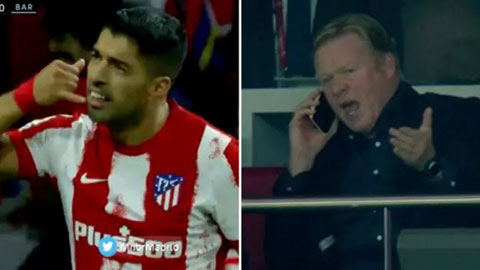 Ghi bàn vào lưới Barca, Suarez có hành động trêu tức HLV Koeman