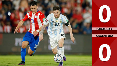 Paraguay vs Argentina: 0-0 (Vòng loại World Cup 2022 khu vực Nam Mỹ)