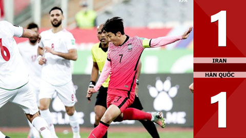 Iran vs Hàn Quốc: 1-1 (Vòng loại thứ 3 World Cup - Khu vực châu Á)