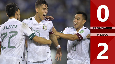 El Salvador vs Mexico: 0-2 (Vòng loại World Cup 2022)
