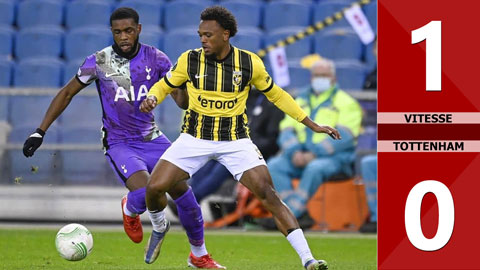 Vitesse vs Tottenham: 1-0 (Vòng bảng Europa Conference League 2021/22)