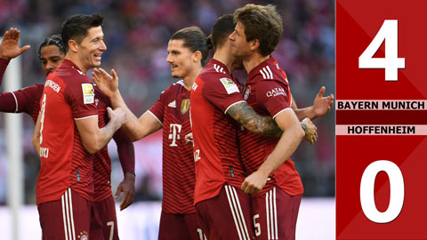 Bayern Munich vs Hoffenheim: 4-0 (Vòng 9 Bundesliga 2021/22)